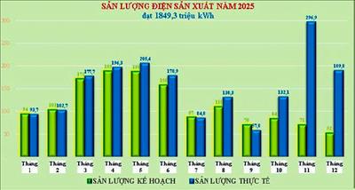 Công ty Thủy điện Đồng Nai vận hành an toàn, hiệu quả, hoàn thành tốt nhiệm vụ sản xuất điện năm 2025