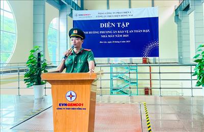 Công ty Thủy điện Đồng Nai Diễn tập phương án đảm bảo an toàn đập, nhà máy năm 2025